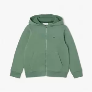 Lacoste Junior Boys Basic Zip Hoodie - Green