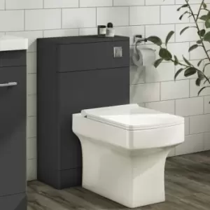 500mm Dark Grey Back to Wall Toilet Unit Only - Camborne