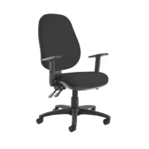 Dams MTO Jota Extra High Back Operator Chair with Adjustable Arms - Curacao Blue