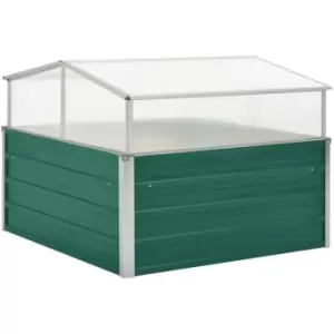 Greenhouse Green 100x100x77cm Galvanised Steel Vidaxl Green