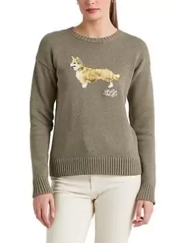 Lauren by Ralph Lauren Aydin Jumper, Grey, Size XS, Women