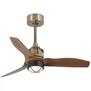 Faro JUST - LED Old Gold, Wood Ceiling Fan 81cm, 3000K