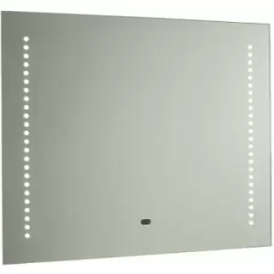 Loops - IP44 LED Bathroom Mirror 50cm x 60cm Vanity Light ir Switch & Dual Shaver Socket