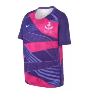 Nike Scottish Thistles Jnr Netball T-Shirt - Purple