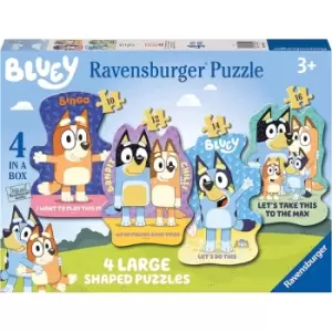 Ravensburger Bluey 4 Large Jigsaw Puzzles - 10, 12, 14 & 16 Pieces