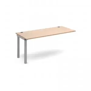 Connex add on unit single 1600mm x 800mm - silver frame and beech top