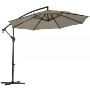 Garden Gear Cantilever Parasol with Cover - Grey