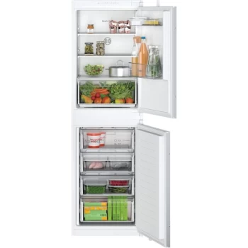 Bosch Serie 2 KIN85NSF0G Integrated 50/50 Frost Free Fridge Freezer with Slided-mounted Kit - White - F Rated