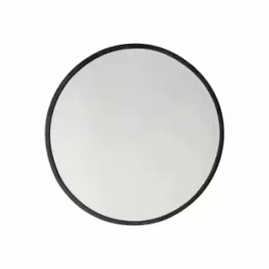 Crossland Grove Biggins Round Black Wall Mirror - 600 x 600mm