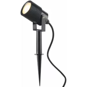 Loops - Outdoor IP65 Ground Spike Spotlight - Dimmable 5W GU10 LED - Frosted Glass