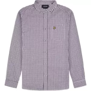 Lyle and Scott Long Sleeve Gingham Shirt - Red