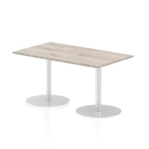 Italia Poseur Table Rectangle 1400/800 Top 725 High Grey Oak