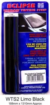 Window Tint Strip - Limo Black- CASTLE PROMOTIONS- WTS2