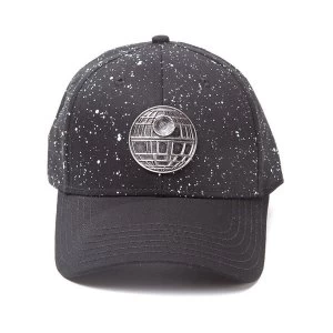 Star Wars - Metal Death Star Unisex X-LargeAdjustable Cap - Black