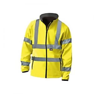 Hi-Vis Yellow Softshell Jacket - L (44in)