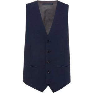 Howick Tailored Haven Slim Fit Tonic Suit Waistcoat - Navy