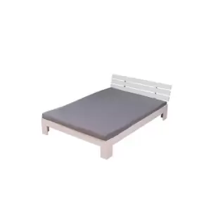 Crazy Price Beds Broxton White Wooden Double Bed