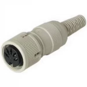 Hirschmann 930 960-517-1 DIN connector Socket, straight Number of pins: 5 Grey