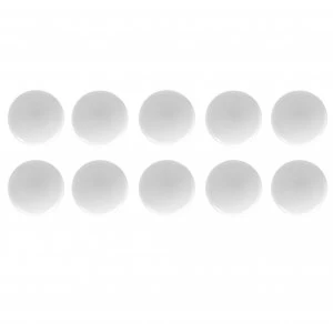 Wickes Door Knob - White Plastic 34mm Pack of 10