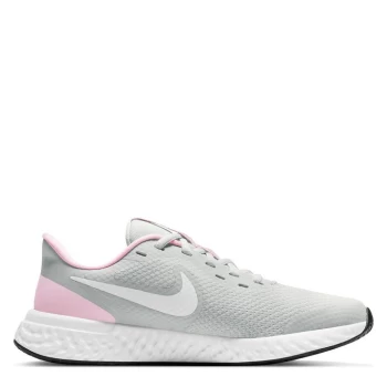 Nike Revolution 5 Big Kids Running Shoe - Dust/White Pink