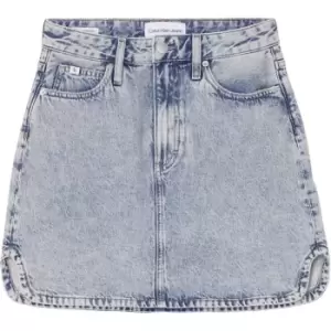 Calvin Klein Jeans A-Line Mini Skirt - Blue