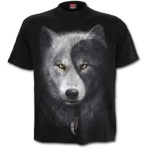 Wolf Chi Mens Large T-Shirt - Black