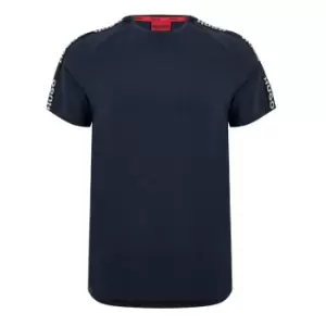 Hugo Sporty Tape T Shirt - Blue