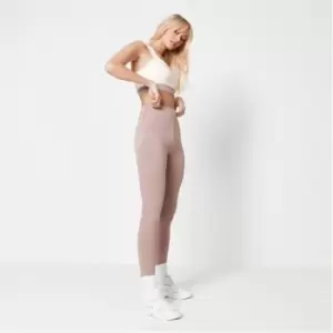 Missguided MSGD Sports High Waisted Gym Leggings - Brown