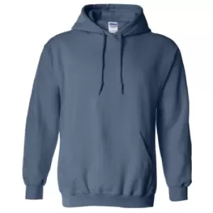 Gildan Heavy Blend Adult Unisex Hooded Sweatshirt / Hoodie (L) (Indigo Blue)