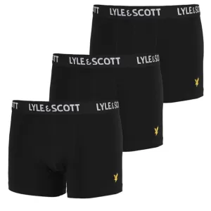 Lyle & Scott Boys 3 Pack Boxer Set - Black, Size Age: 8-9 Years