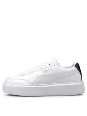 Puma Oslo Maja, White/Black, Size 3, Women