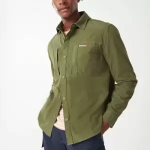 Barbour Heritage Mens Annan Overshirt - Burnt Olive - M