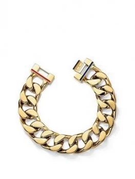 Tommy Hilfiger Gold Plated Chunky Chain Bracelet, One Colour, Women