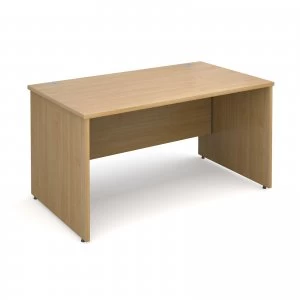 Maestro 25 PL Straight Desk 1400mm x 800mm - OAK Panel Leg Design