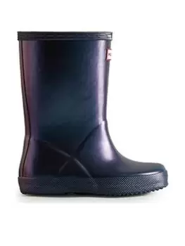 Hunter Hunter First Original Wellington Boot, Blue, Size 2 Older