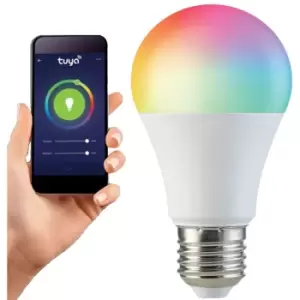 Harperliving - Tuya E27 10 Watts WiFi LED Smart Bulb, rgb cct 2700K-6500K, Dimmable