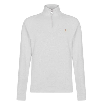 Farah Jim Zip Jumper - Chalk Marl 110