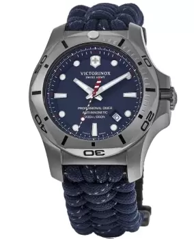 Victorinox Swiss Army I.N.O.X. Professional Diver Blue Dial Textile Strap Mens Watch 241843 241843