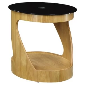 Jual San Marino Oak Oval Lamp Table