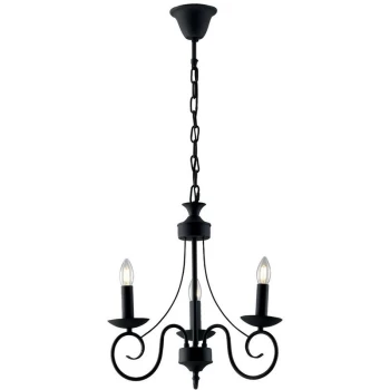 Fan Europe Lighting - Fan Europe BEATRICE 3 Light Chandeliers Anthracite 63x57cm