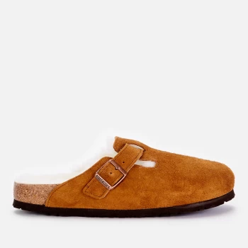 Birkenstock Womens Boston Slim Fit Shearling Mules - Mink - UK 3.5