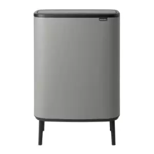 Brabantia Bo Touch Bin Hi - 2 x 30L - Mineral Concrete Grey