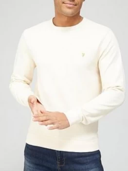 Farah Crew Neck Sweatshirt - Cream