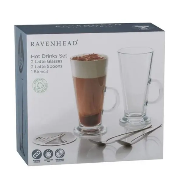 Ravenhead 2 Pack Hot Drinks Set - Clear One Size