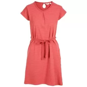 Trespass Womens/Ladies Lidia Round Neck Cotton Dress (XL) (Rhubarb Stripe)