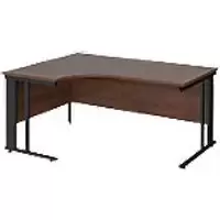 Dams International Left Hand Ergonomic Desk MCM16ELKW 1,600 x 1,200 x 725 mm