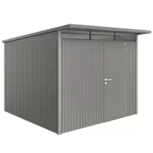 Biohort AvantGarde Metal Shed A7 Standard door 8' 5'' x 9' 8'' - Quartz Grey