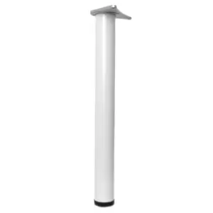 GTV Adjustable Breakfast Bar Worktop Support Table Leg 1100mm - White, Pack of 3