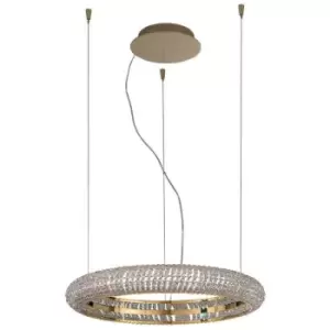 Kolarz Lighting - Kolarz NOBILE - Integrated LED Designer Crystal Cylindrical Pendant Light Gold