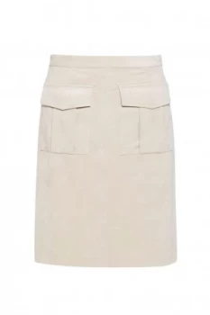 Great Plains Sian Suedette Skirt Cream